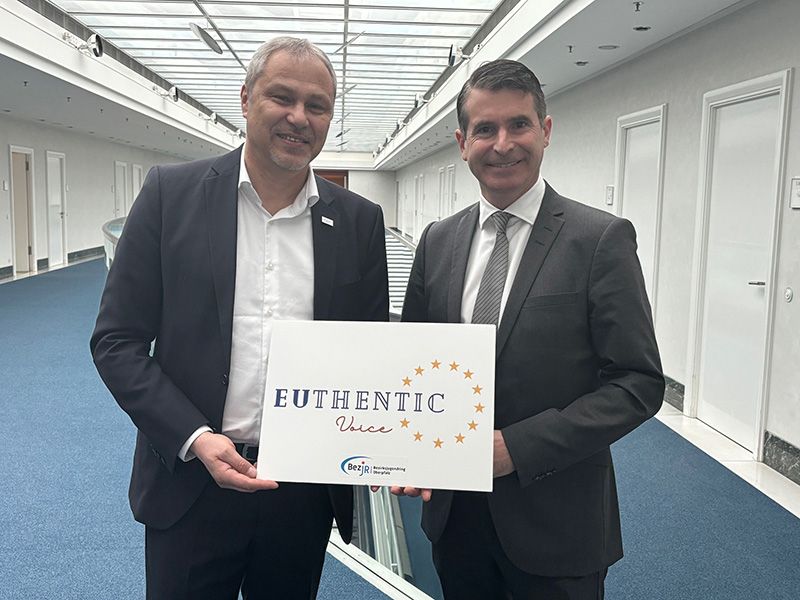 Vorstellung durch unseren Vorstandsvorsitzenden bei Minister Beißwenger